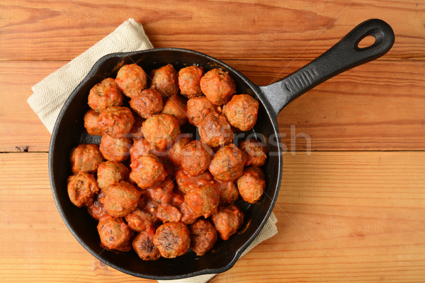 Italien boulettes de viande fonte coup vue [[stock_photo]] © MSPhotographic