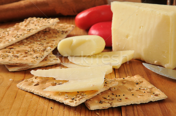 Asiago and gouda cheeses Stock photo © MSPhotographic