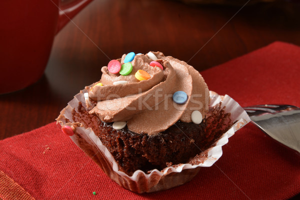chocolate cupcake Stock photo © MSPhotographic