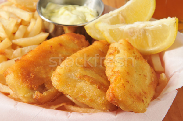 Fish sticks with fries Stock photo © MSPhotographic