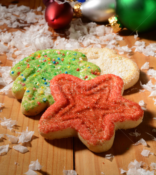 Sugar Christmas Cookies Stock photo © MSPhotographic