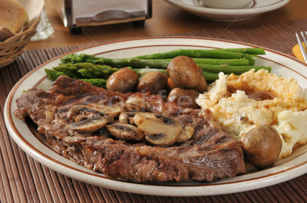 Grilled rib steak Stock photo © MSPhotographic