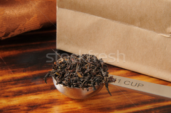 Measuring spoon of black tea Stock photo © MSPhotographic