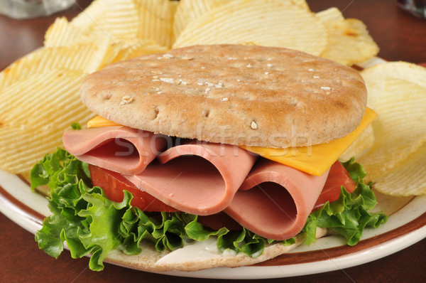 Baloney sandwich Stock photo © MSPhotographic