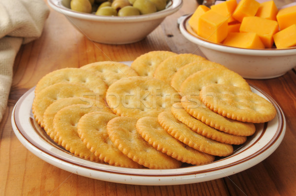 Crackers and cheese Stock photo © MSPhotographic