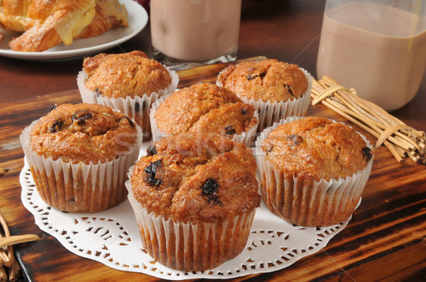 Crusca muffins sani cioccolato latte Foto d'archivio © MSPhotographic