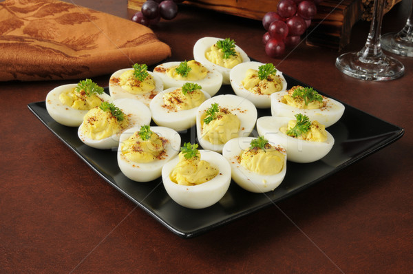 Egg salad appetizers Stock photo © MSPhotographic