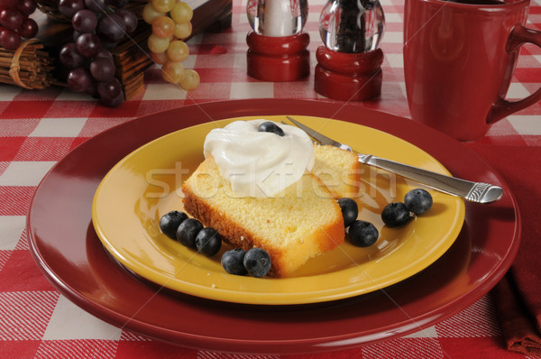 Blueberry shortcake Stock photo © MSPhotographic