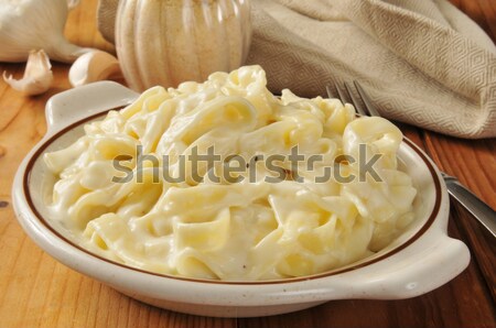 Macarrão queijo parmesão quente cebolinha queijo Foto stock © MSPhotographic