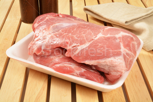 Raw pork roast Stock photo © MSPhotographic