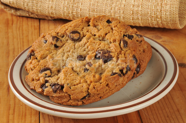 Chocolate chip cookies Stock photo © MSPhotographic