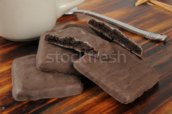 Chocolate mint cookies Stock photo © MSPhotographic