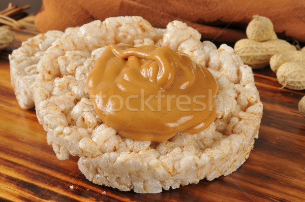 Peanut butter on rice cakes Stock photo © MSPhotographic