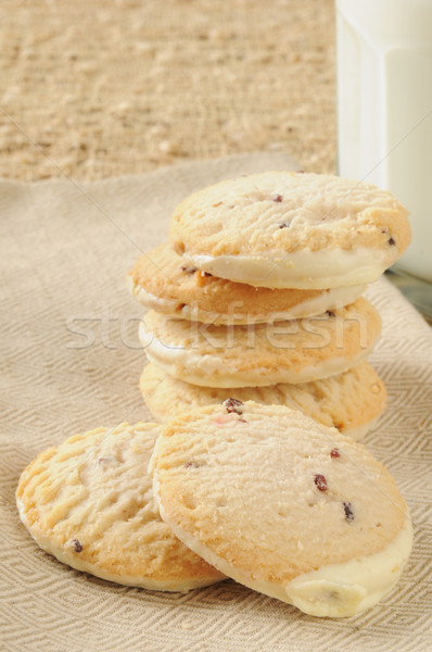 Raspberry shortbread cookies Stock photo © MSPhotographic