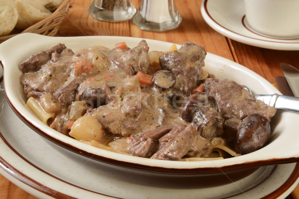 Beef stroganoff closeup Stock photo © MSPhotographic