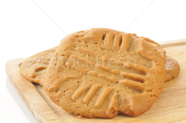 Fresh baked peanut butter cookies Stock photo © MSPhotographic