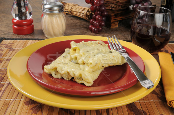 Gourmet pasta dinner Stock photo © MSPhotographic