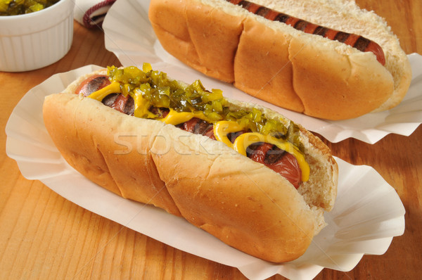 Grilled hot dogs Stock photo © MSPhotographic