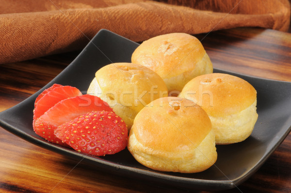 Mini crème plaque fraise bonbons [[stock_photo]] © MSPhotographic