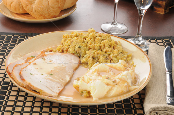 Turkey and stuffing Stock photo © MSPhotographic