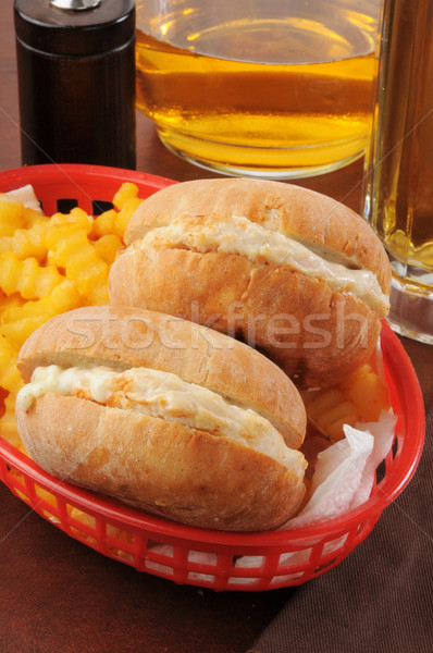 Chicken sandwiches and fries Stock photo © MSPhotographic