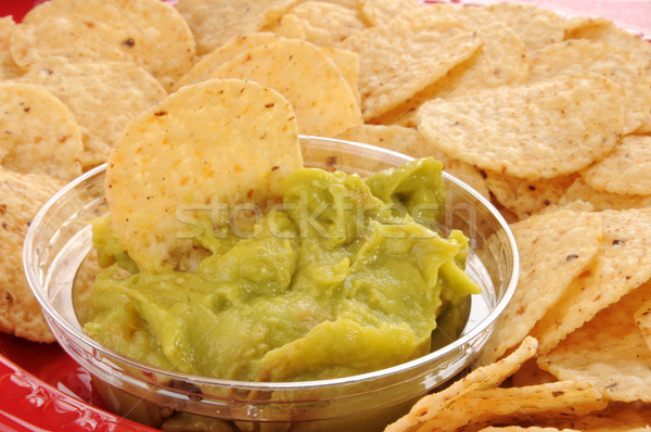 Guacamole and chips Stock photo © MSPhotographic