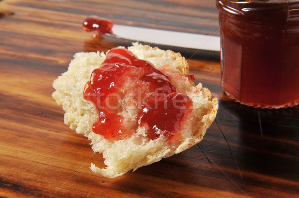 Fresh baked bread and jam Stock photo © MSPhotographic