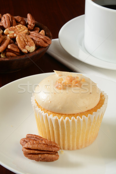 Pecan cupcake Stock photo © MSPhotographic