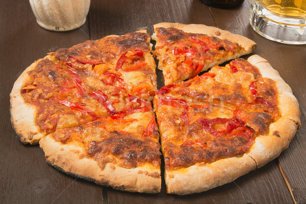 Sicilian style pizza Stock photo © MSPhotographic