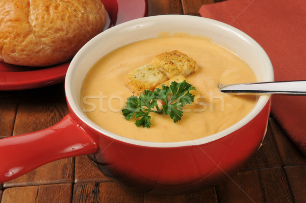 Lobster bisque in a stoneware mug Stock photo © MSPhotographic