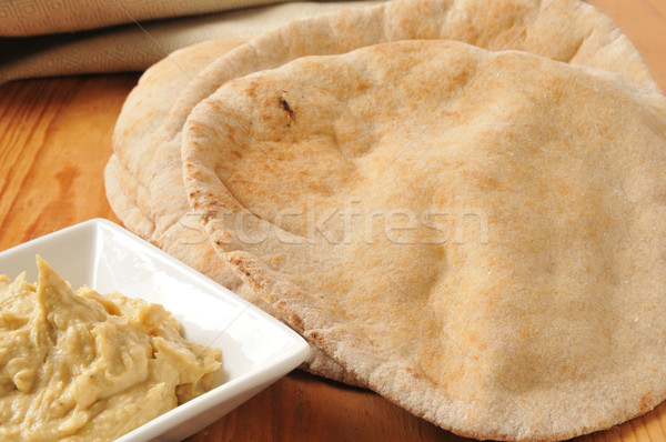 Pita pain ail blé entier [[stock_photo]] © MSPhotographic