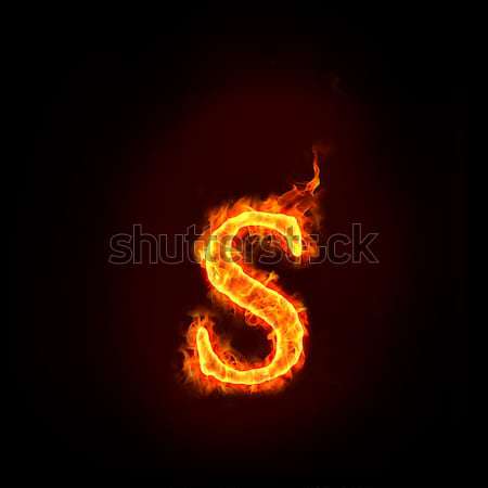 Stock photo: fire numbers, 3 