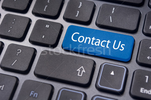 contact us message on enter key, for online conctact. Stock photo © mtkang