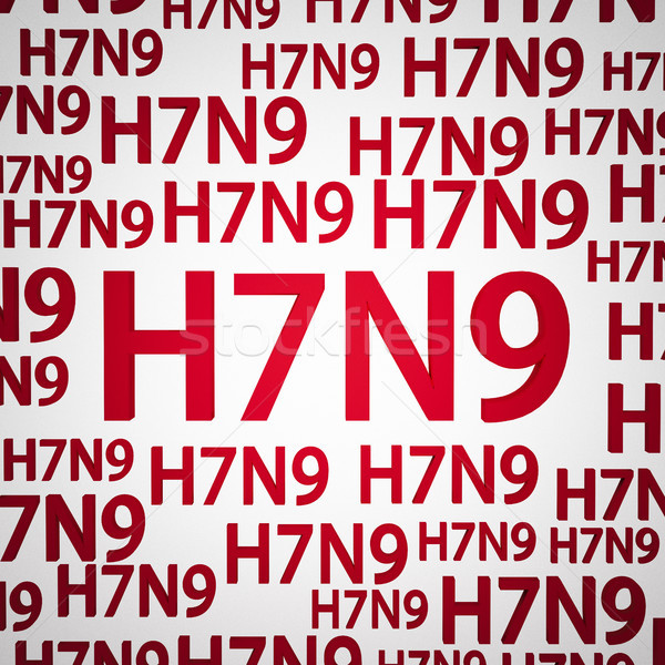 H7N9 flu or influenza virus Stock photo © mtkang