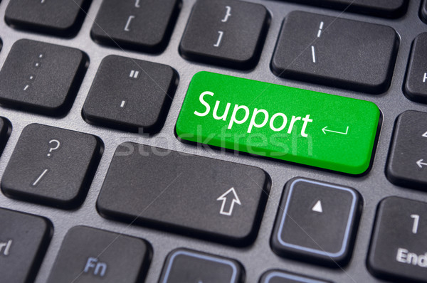 Online támogatás fogalmak üzenet billentyűzet kulcs Stock fotó © mtkang