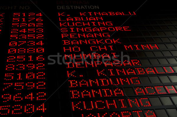 airport departures board Stock photo © mtkang