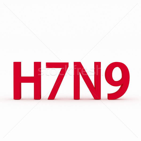 H7N9 flu or influenza virus Stock photo © mtkang