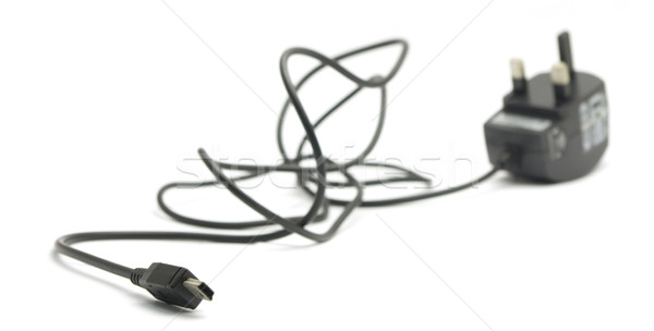 Stock photo: cell phone charger
