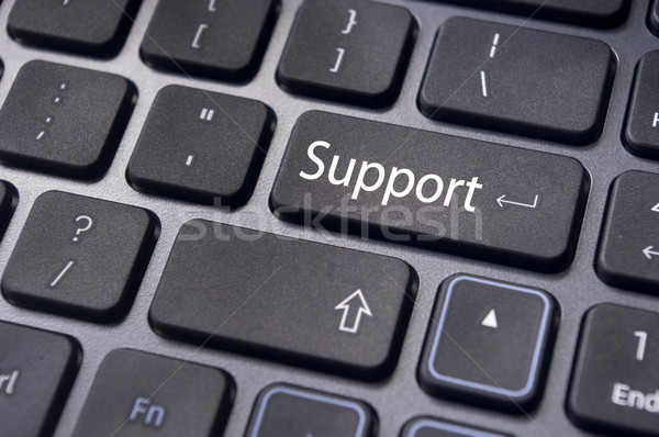 Online sostegno concetti messaggio tastiera chiave Foto d'archivio © mtkang