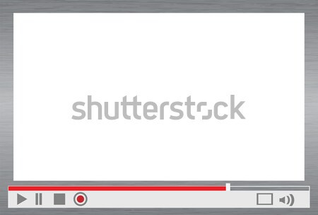 Videó játékos menü interfész irányítás internet Stock fotó © mtkang
