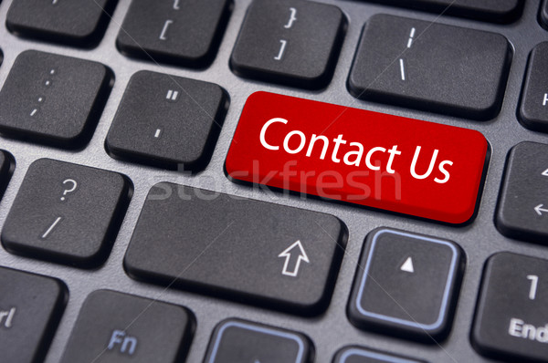 Kapcsolatfelvétel üzenet belépés kulcs online billentyűzet Stock fotó © mtkang