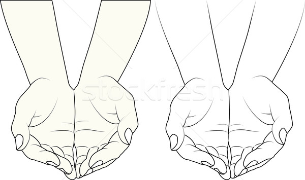 рук искусства руки ногти вместе вектора Сток-фото © mtmmarek