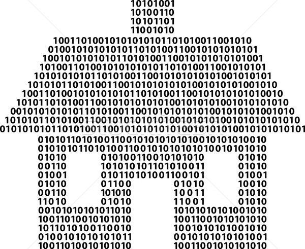 デジタル 家 番号 コンピュータ 建物 抽象的な ストックフォト © mtmmarek