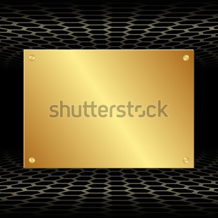 golden plate Stock photo © mtmmarek
