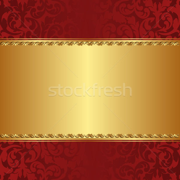 Rood goud ornamenten ontwerp achtergrond Stockfoto © mtmmarek