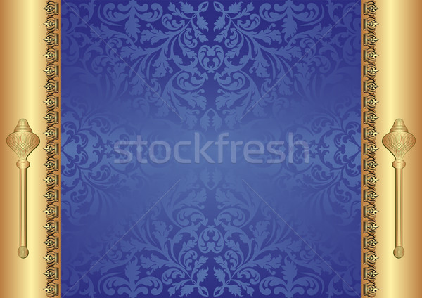 gold blue background Stock photo © mtmmarek