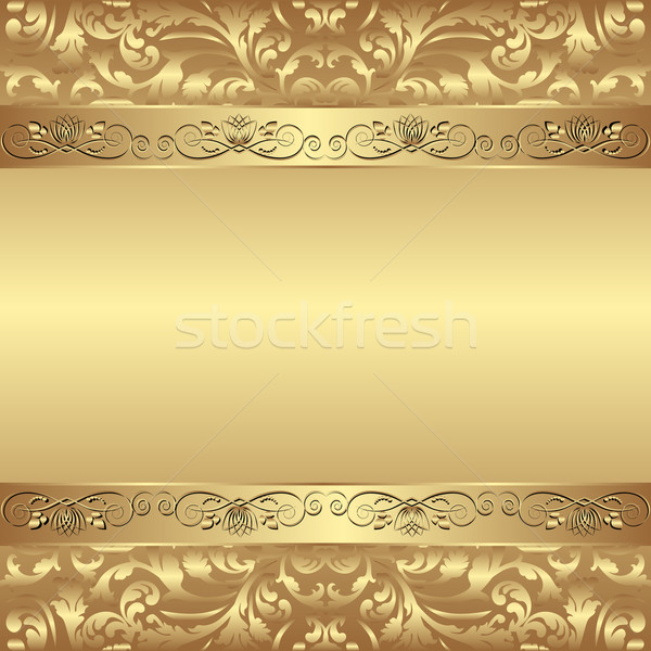 Glamour decorativo dorado textura fondo marco Foto stock © mtmmarek