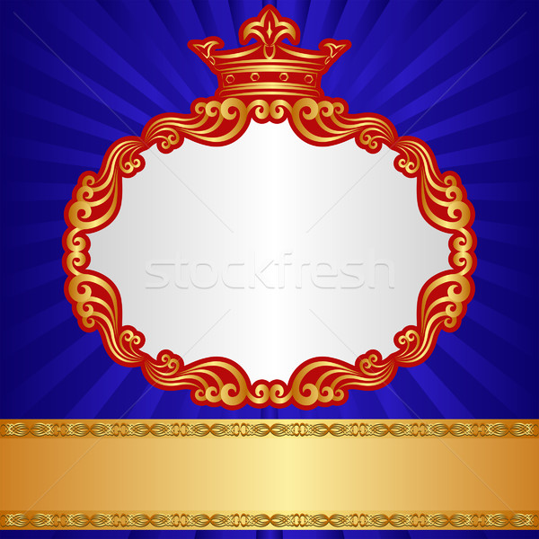 Royal golden Krone Ornamente Textur Licht Stock foto © mtmmarek