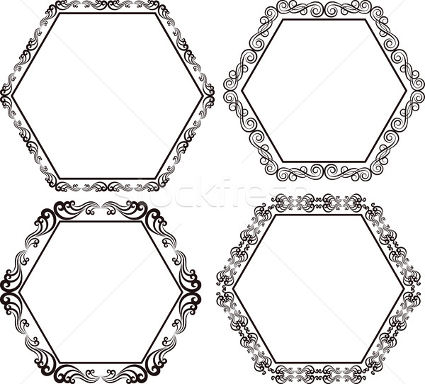 hexagonal frame Stock photo © mtmmarek