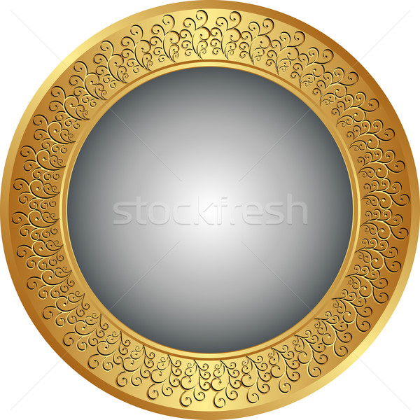 Arany szürke absztrakt keret űr retro Stock fotó © mtmmarek